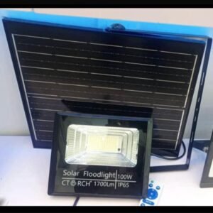 PROJECTEUR SOLAIRE LED 100W CTORCH-ECLAIRAGE EXTERIEUR PUISSANT IP65
