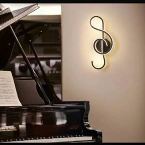 APPLIQUE MURALE LED DESIGN CLE DE SOL-LUMINAIRE MUSICAL MODERNE ET DECORATIF