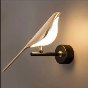 APLLIQUE MURALE LED OISEAU DORE-LUMINAIRE ARTISTIQUE ET MODERNE