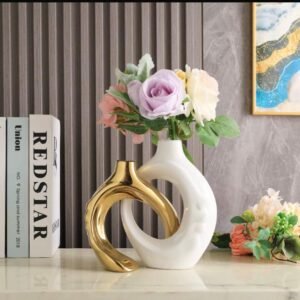 VASE DECORATIF EN CERAMIQUE-DESIGN MODERNE ET ABSTRAIT