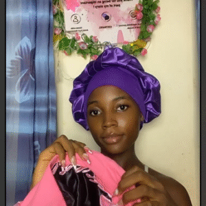 Bonnet de Nuit en Satin Réversible - Protection Anti-Frisottis