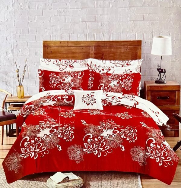 Parure de Lit à Motifs Géométriques Deux Places- Ensemble de Draps Tendance & Moderne – Image 10