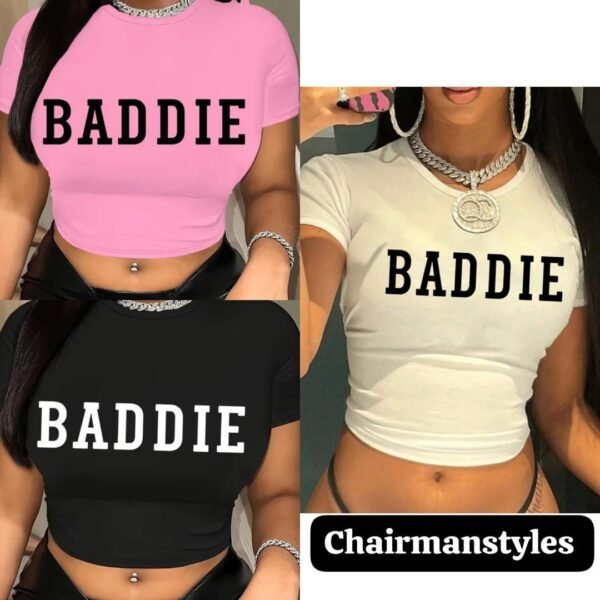 Top crop moulant  à manches courtes – Style ajusté avec liens latéraux – Image 8