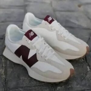 Baskets New Balance 327 - Sneakers Blanches et Bordeaux | Confort et Style
