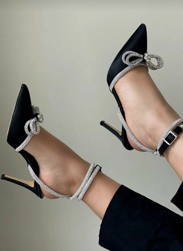 Talons Aiguilles Vert Émeraude à Strass WAGUANGMASI - Chaussures de Soirée Élégantes pour Femme