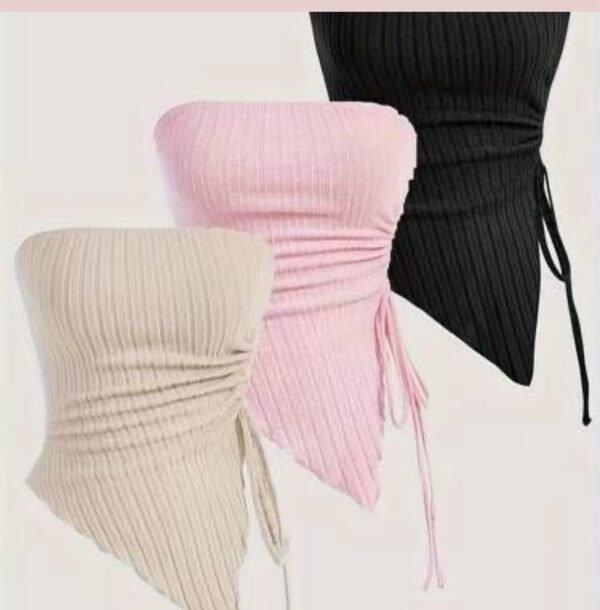 Top Bustier Côtelé
