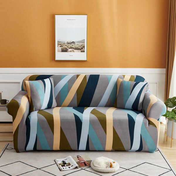 Housse de Canapé d'Angle Extensible - Motif Géométrique Moderne – Image 10