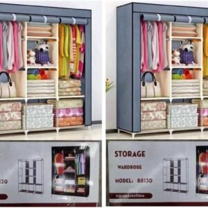 Grande penderie portable 88130 - Rangement en tissu avec étagères et tringle