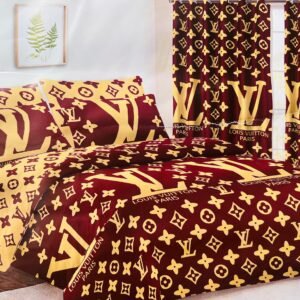 Parure de Lit et Rideaux Florale - Ensemble de 3 Pièces pour une Chambre Élégante