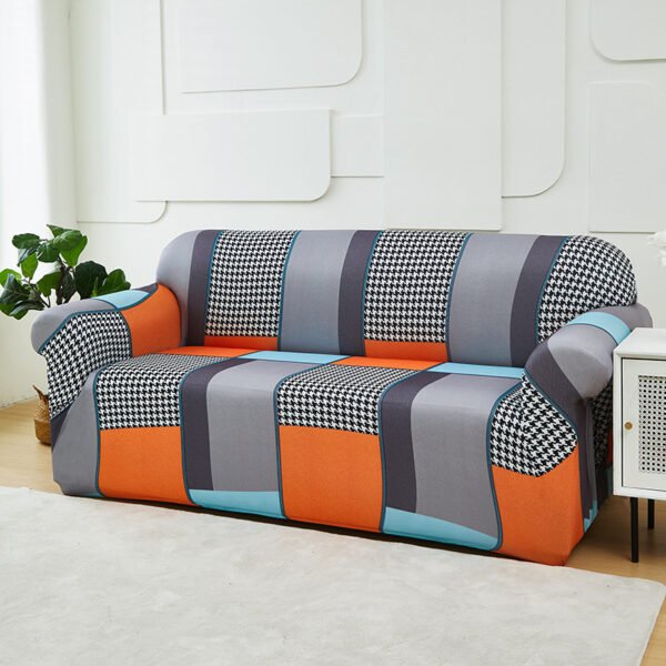 Housse de Canapé d'Angle Extensible - Motif Géométrique Moderne – Image 11