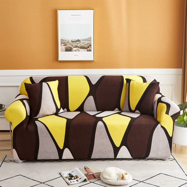 Housse de Canapé d'Angle Extensible - Motif Géométrique Moderne – Image 12
