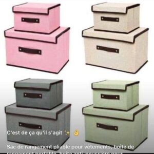 Boîtes de rangement pliables et anti-poussière pour vêtements