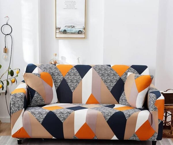 Housse de Canapé d'Angle Extensible - Motif Géométrique Moderne – Image 17