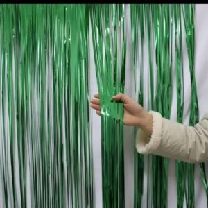Rideau de fête à franges en tinsel - Décoration d'anniversaire et toile de fond