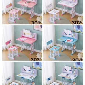 Bureau d'étude pour enfants avec chaise - Ensemble réglable pour enfants