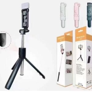 Perche à Selfie Trépied avec Télécommande Bluetooth et Lumière LED | Kit pour Vlogging et Photos