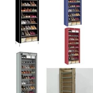 Meuble de Rangement pour Chaussures NaShang - Étagère en Tissu 9 Niveaux