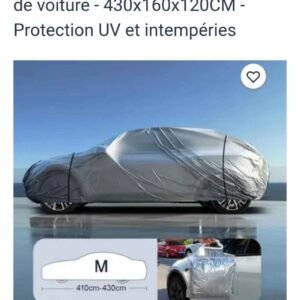 Bâche de protection de voiture, tissu de qualité supérieure, élastique et anti-rayures
