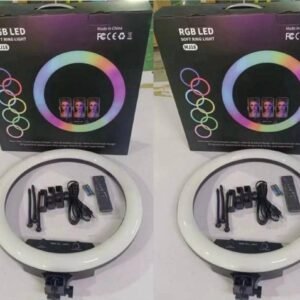 Anneau Lumineux LED RGB avec Trépied - Lampe de Ring Light pour Vlogging et Maquillage | MJ18