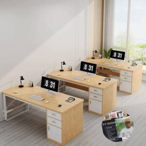 CY SHOPPING - Bureau d'angle avec tiroirs pour bureau et maison