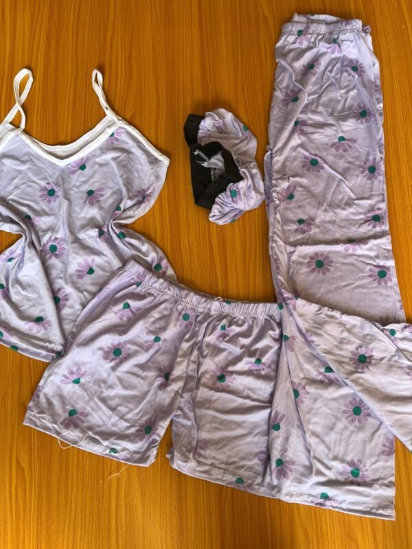 Pyjama 4 pièces - Ensemble de nuit polyvalent pour toutes les saisons