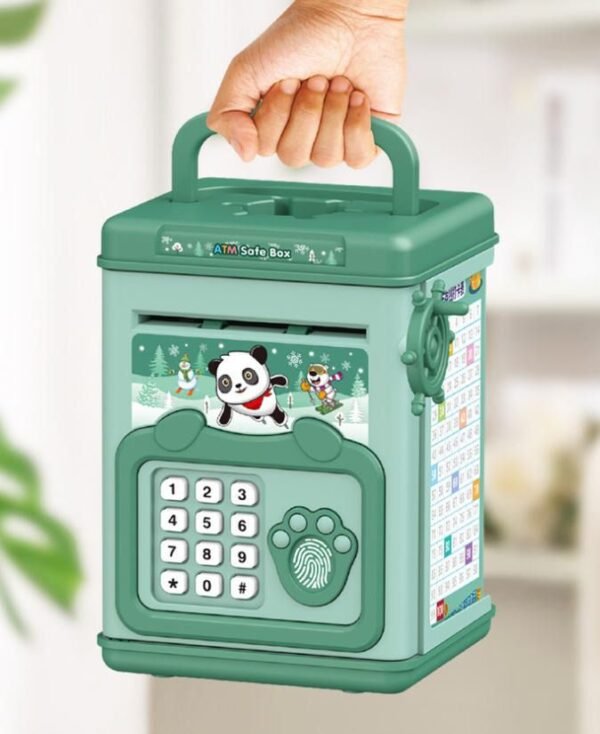 Tirelire Électronique ATM pour Enfants - Coffre-fort avec Code et Empreinte