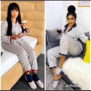 2 pièces à pois pour femme - Confortable et élégant pour vos soirées détente