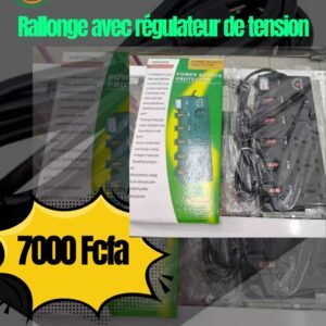 Rallonge multiprise avec régulateur de tension
