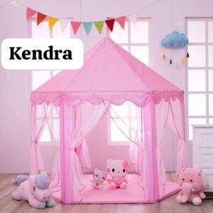 Tente de Jeu Rose pour Enfants avec Lumières LED