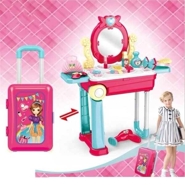 Valise de jeu et coiffeuse pour enfants
