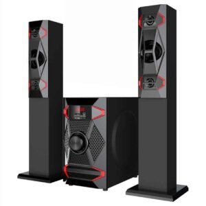 Système audio 2.1 avec caisson de basses - Baffles design pour un son puissant et clair