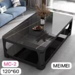 Table Basse Moderne et Élégante avec Plateau Brillant