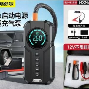 Démarreur de batterie portable Ozio (8400mAh) + Compresseur d'air - Urgence auto 12V