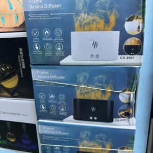 Diffuseur d'Arômes Flamme CX-8001 – Humidificateur d'Air et Veilleuse Effet Feu