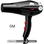 Sèche-cheveux professionnel, puissant et léger, pour salon et usage domestique