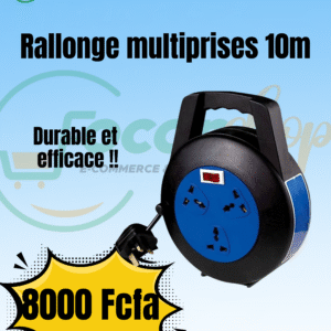 Rallonge électrique 10M avec enrouleur – Prise universelle et interrupteur