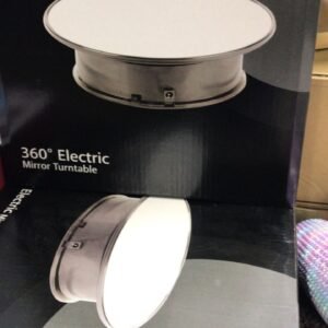 Présentoir Tournant Électrique 360° Effet Miroir | Support Rotatif pour Exposition et Photographie